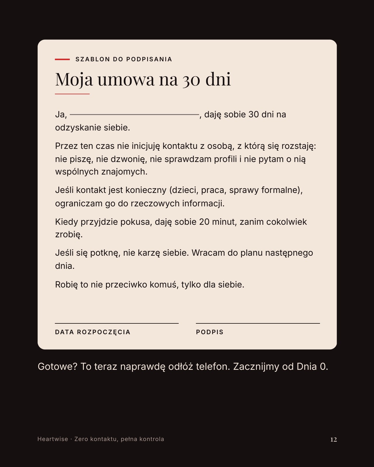 Umowa ze sobą